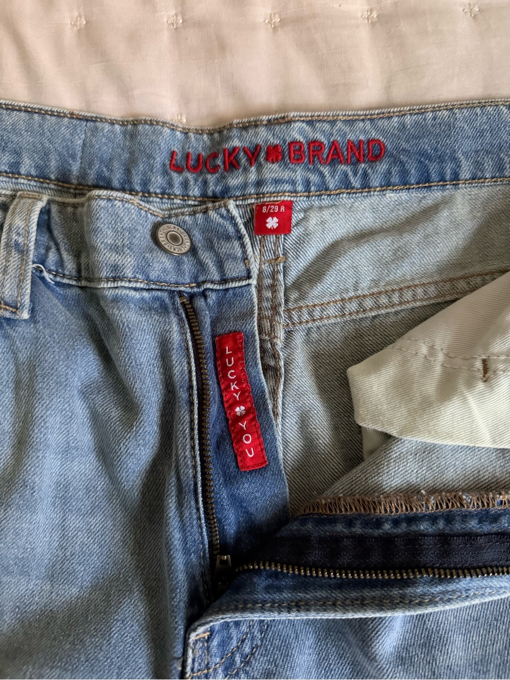 Lucky Brand Light Blue Denim Jeans wide leg